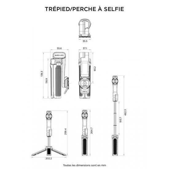 Selfie Stick / Tripé QUAD LOCK