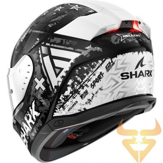 Capacete Shark Skwal I3 Hellcat Black / Chrome / Grey