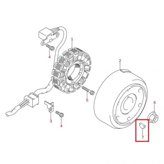 Escatel Rotor Magnético 09420-04008 Suzuki Ltr 450