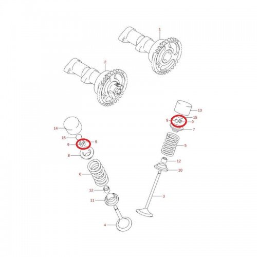 Meia Lua Para Valvulas 12932-24400 Original Suzuki Ltr 450