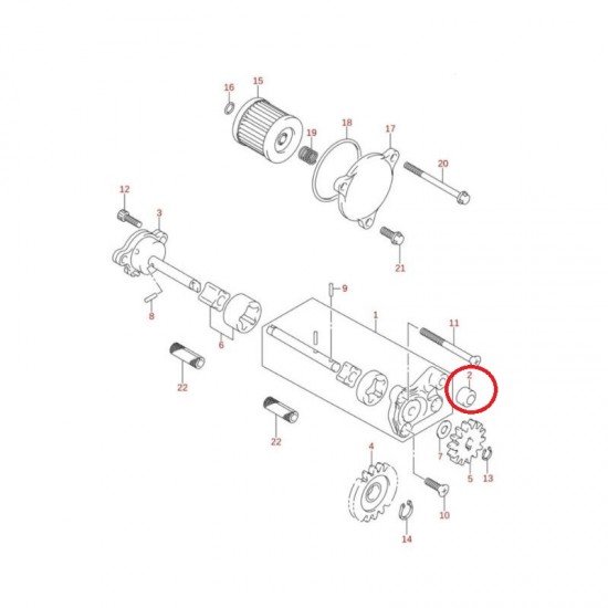 Vedante Bomba Água 16491-45G00 Suzuki Ltr 450 