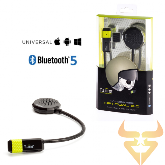 Kit Intercomunicador Bluetooth Twiins – HF1 Dual 5.0