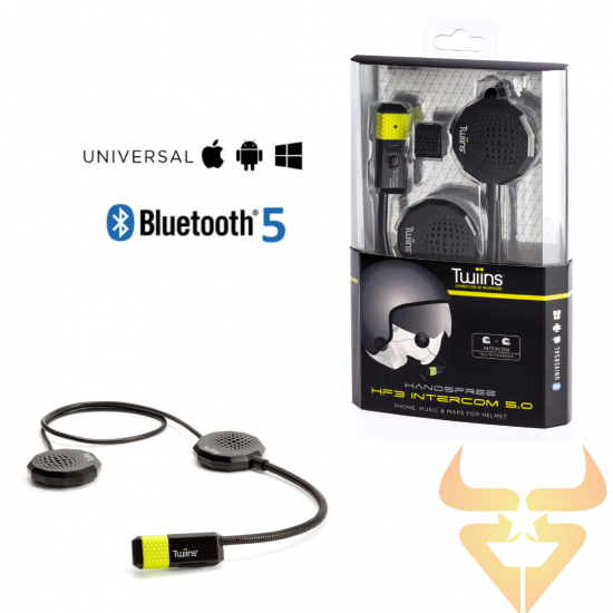 Kit Intercomunicador Bluetooth Twiins – HF3 Intercom 5.0