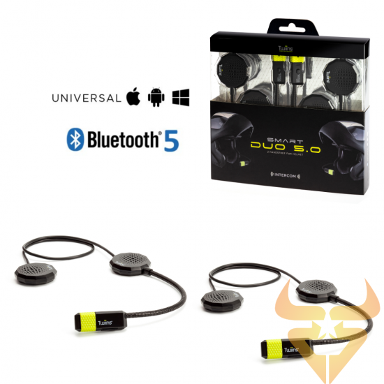 Kit Intercomunicador Bluetooth Twiins – Smart Duo 5.0